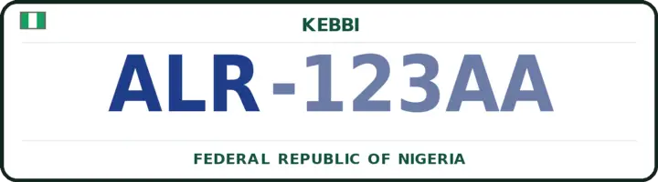 Farantin mota na Najeriya mai lambar ALR — Aleiro, Kebbi