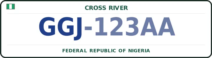 Farantin mota na Najeriya mai lambar GGJ — Ogoja, Cross River