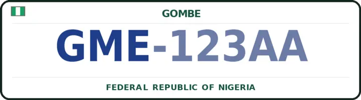 Farantin mota na Najeriya mai lambar GME — Gombe, Gombe