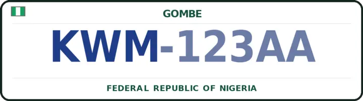 Farantin mota na Najeriya mai lambar KWM — Kwami, Gombe
