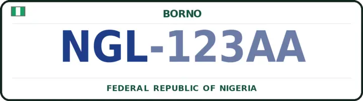 Farantin mota na Najeriya mai lambar NGL — Ngala, Borno