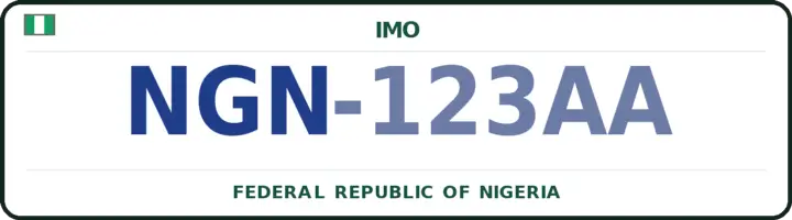 Farantin mota na Najeriya mai lambar NGN — Ngor-Okpala, Imo