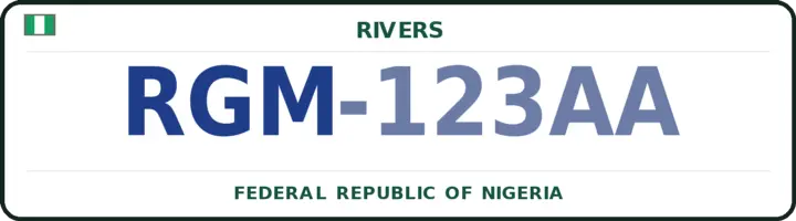 Farantin mota na Najeriya mai lambar RGM — Ogba-Egbema-Ndoni, Rivers