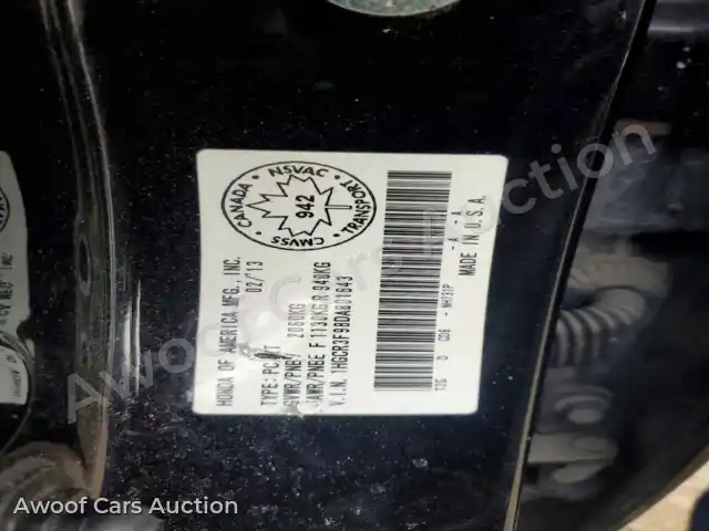 2013 Honda Accord 1HGCR3F98DA801643 — Copart auction photo 12