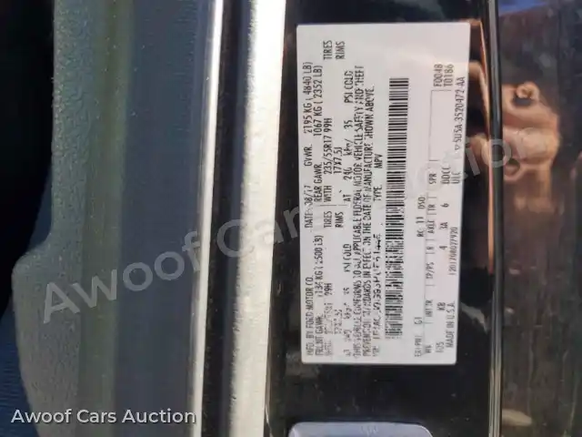 2017 Ford Escape 1FMCU9G93HUE61445 — Copart auction photo 13