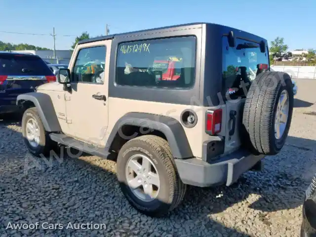 2016 Jeep Wrangler S 1C4AJWAG9GL282101 — Copart auction photo 3