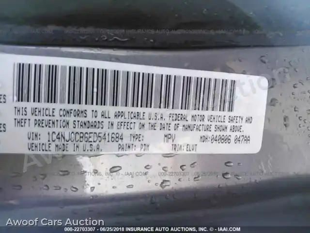 2014 Jeep Compass 1C4NJCCB6ED541684 — Iaai auction photo 9