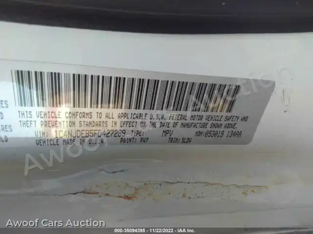 2015 Jeep Compass 1C4NJDEB5FD427289 — Iaai auction photo 9