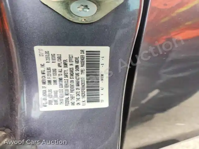 2017 Honda Accord 1HGCR2F9XHA263317 — hoton gwanjo Copart na 13
