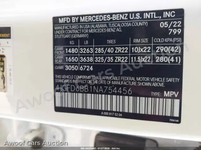 2022 Mercedes-Benz AMG GLE 53 Coupe 4JGFD6BB1NA754456 — Iaai auction photo 9