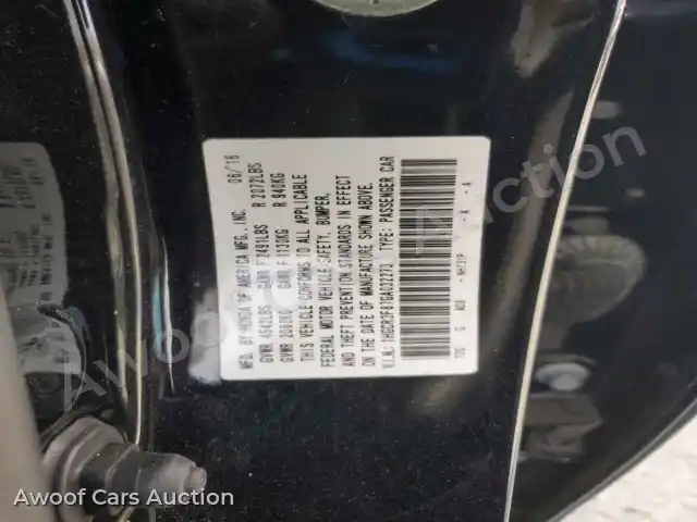 2016 Honda Accord 1HGCR3F87GA032273 — Copart auction photo 12