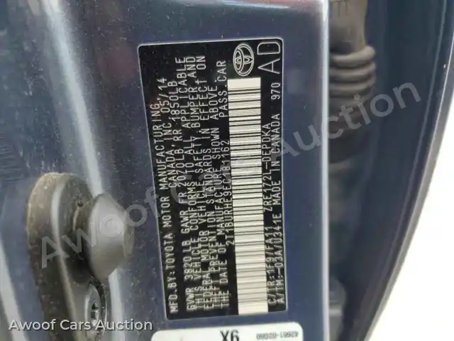2014 Toyota Corolla 2T1BURHE9EC181162 — Copart auction photo 12