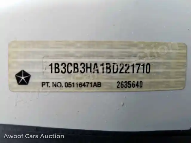 2011 Dodge Caliber 1B3CB3HA1BD221710 — photo 10 de la vente Copart