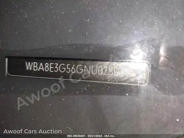 2016 BMW 328I WBA8E3G56GNU02803 — Iaai auction photo 9