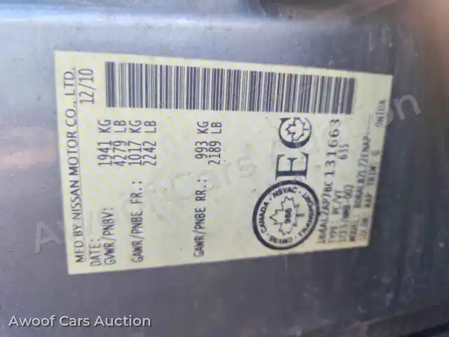 2011 Nissan Altima 1N4AL2AP7BC131663 — Copart auction photo 12