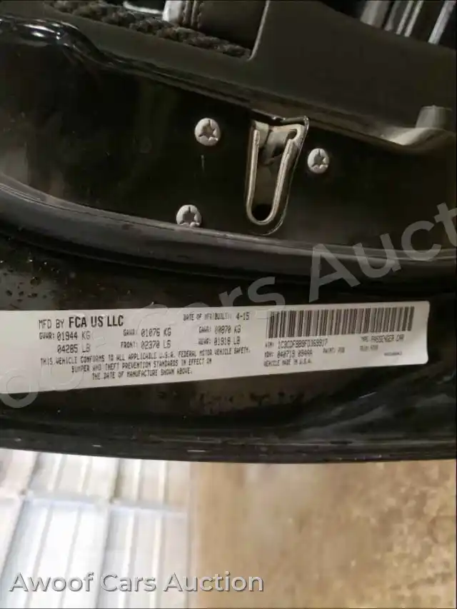 2015 Dodge Dart 1C3CDFBB9FD369917 — Copart auction photo 10