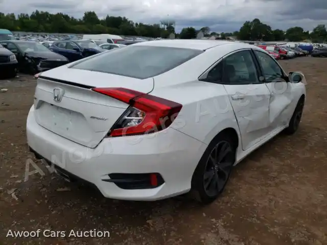2021 Honda Civic 19XFC2F81ME202420 — hoton gwanjo Copart na 4