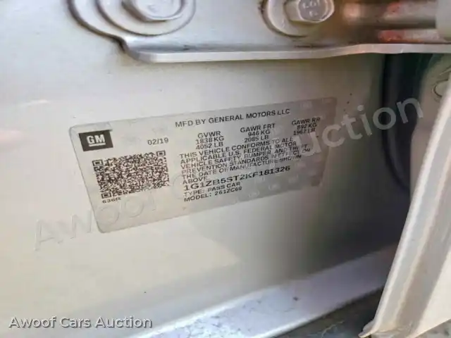 2019 Chevrolet Malibu 1G1ZB5ST2KF181326 — Copart auction photo 12