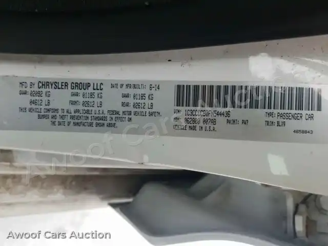 2015 Chrysler 200 1C3CCCCB0FN544436 — Copart auction photo 10