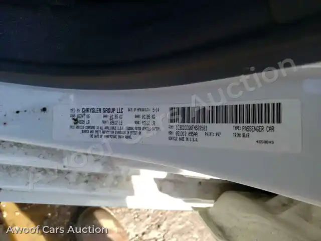 2015 Chrysler 200 1C3CCCDG6FN522581 — Copart auction photo 10