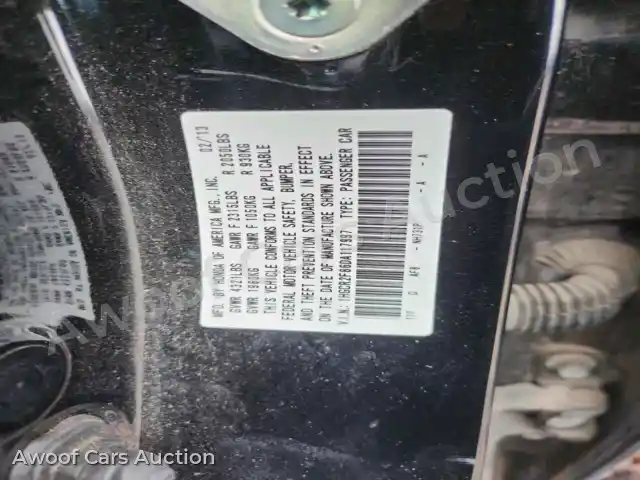 2013 Honda Accord 1HGCR2F86DA117997 — Copart auction photo 12