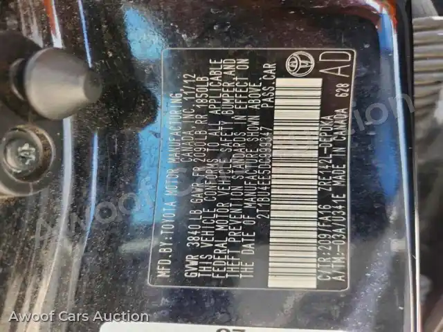 2013 Toyota Corolla 2T1BU4EE5DC999347 — Copart auction photo 12