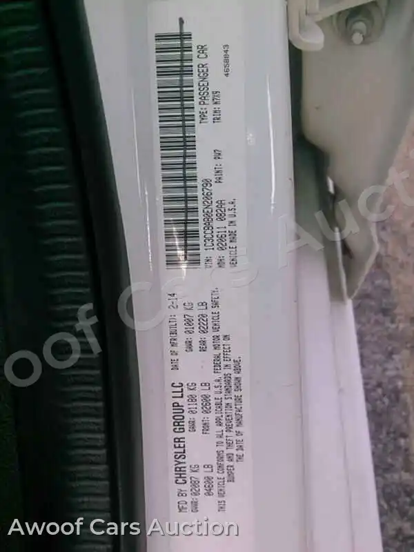 2014 Chrysler 200 1C3CCBAB0EN206790 — Manheim auction photo 6