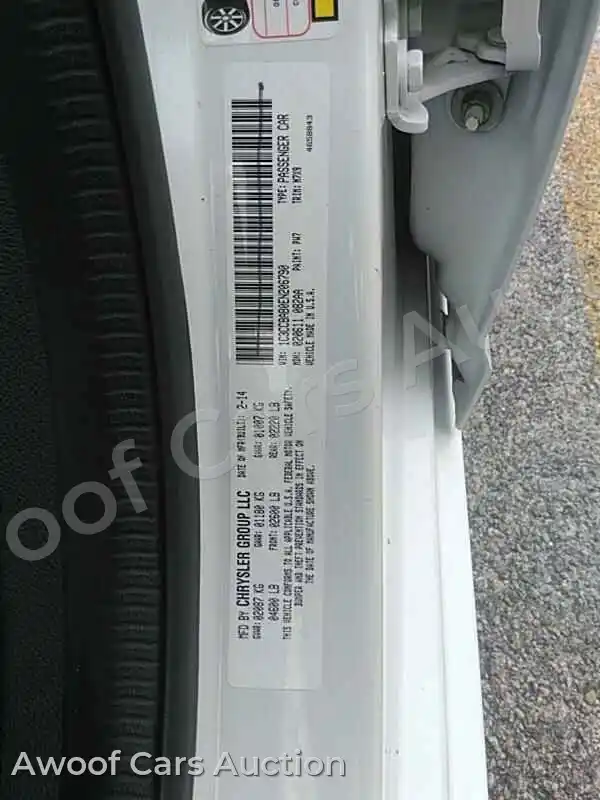 2014 Chrysler 200 1C3CCBAB0EN206790 — Manheim auction photo 6