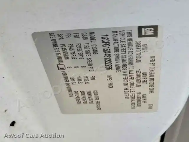 2008 Chevrolet Express 1GCFG15X481222256 — hoton gwanjo Copart na 13