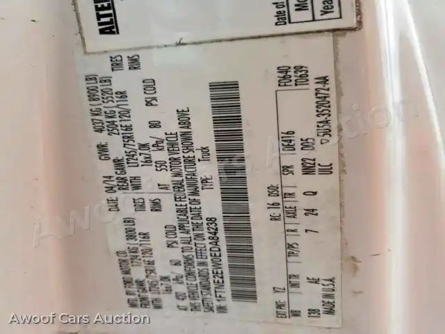 2014 Ford Econoline 1FTNE2EW0EDA84238 — hoton gwanjo Copart na 13
