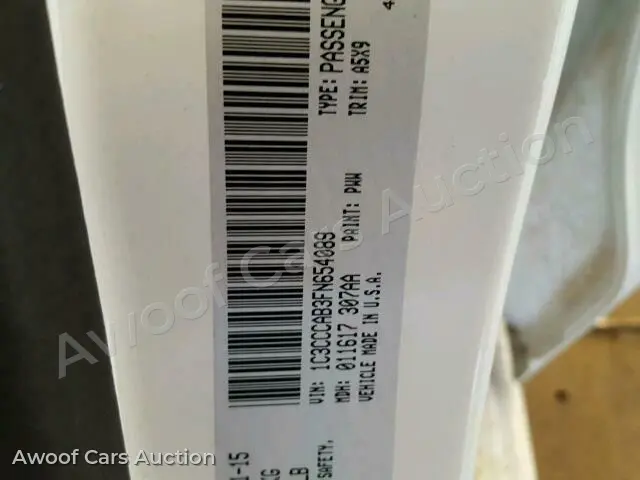 2015 Chrysler 200 1C3CCCAB3FN654089 — photo 10 de la vente Copart