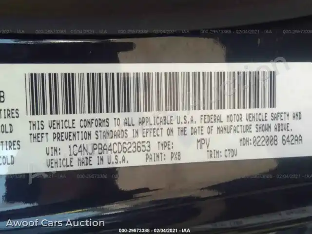 2012 Jeep Patriot 1C4NJPBA4CD623653 — Iaai auction photo 9