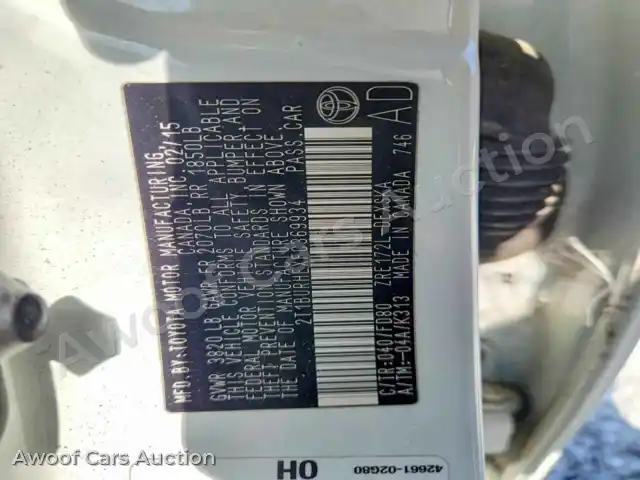2015 Toyota Corolla 2T1BURHEXFC369934 — Copart auction photo 12