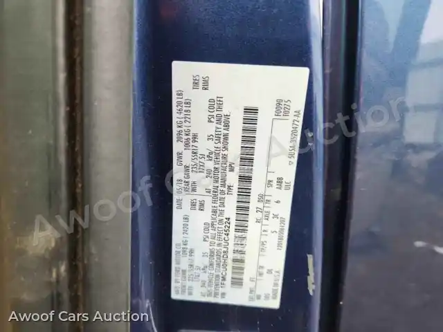 2018 Ford Escape 1FMCU0HD8JUC45224 — Copart auction photo 13