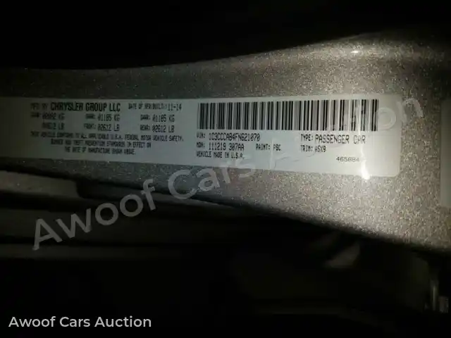 2015 Chrysler 200 1C3CCCAB4FN621070 — photo 10 de la vente Copart