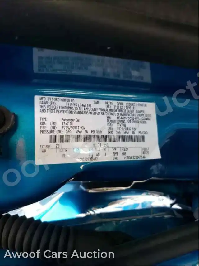 2015 Ford Cmax 1FADP5CU4FL123452 — Copart auction photo 10