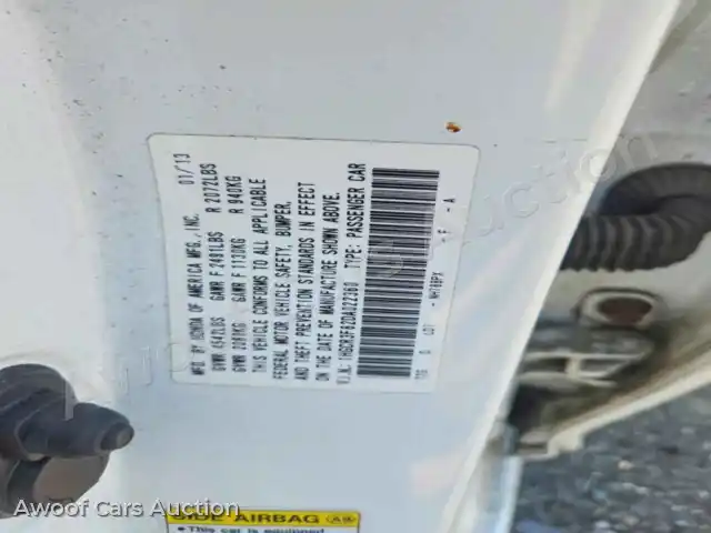 2013 Honda Accord 1HGCR3F82DA022360 — hoton gwanjo Copart na 12