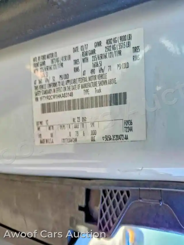 2017 Ford Transit 1FTYR2CM1HKA83148 — photo 14 de la vente Copart