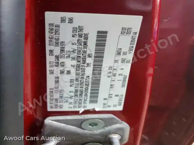 2013 Ford Escape 1FMCU9HX0DUB35724 — Copart auction photo 13