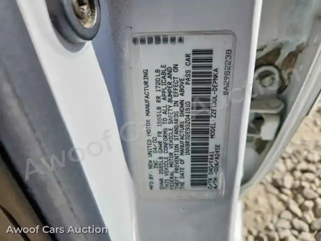 2003 Toyota Corolla 1NXBR32E93Z041910 — hoton gwanjo Copart na 13