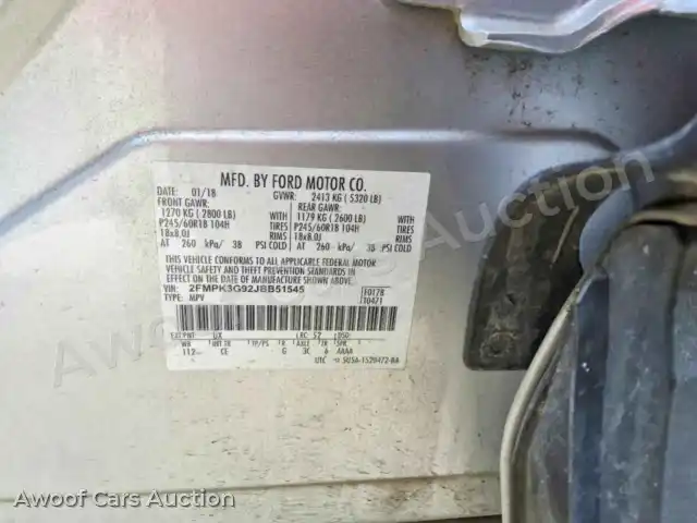 2018 Ford Edge 2FMPK3G92JBB51545 — Copart auction photo 13
