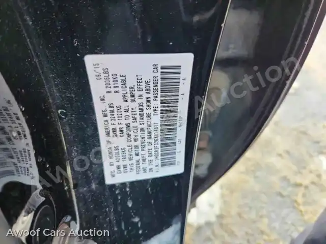 2016 Honda Accord 1HGCR2F32GA014617 — hoton gwanjo Copart na 12