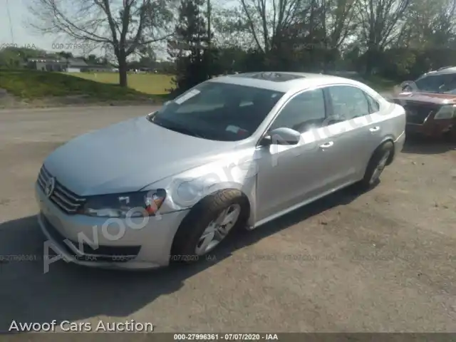 2014 Volkswagen Passat 1VWBT7A36EC091764 — Iaai auction photo 2