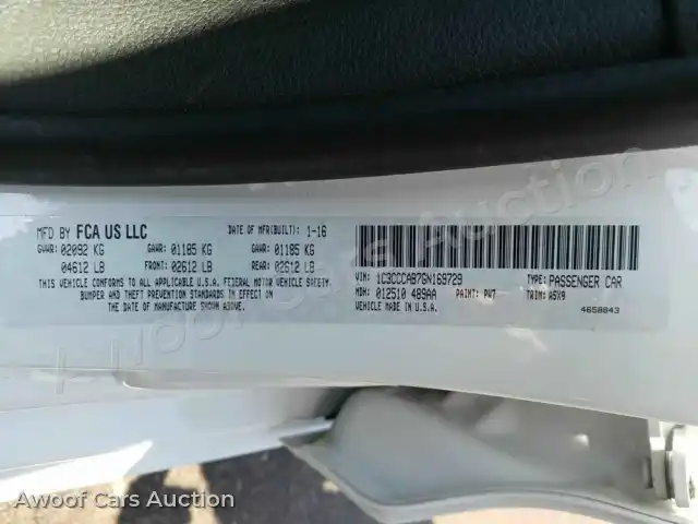 2016 Chrysler 200 1C3CCCAB7GN169729 — Manheim auction photo 6