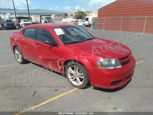 2014 Dodge Avenger 1C3CDZAB2EN175242 — Iaai auction photo 1