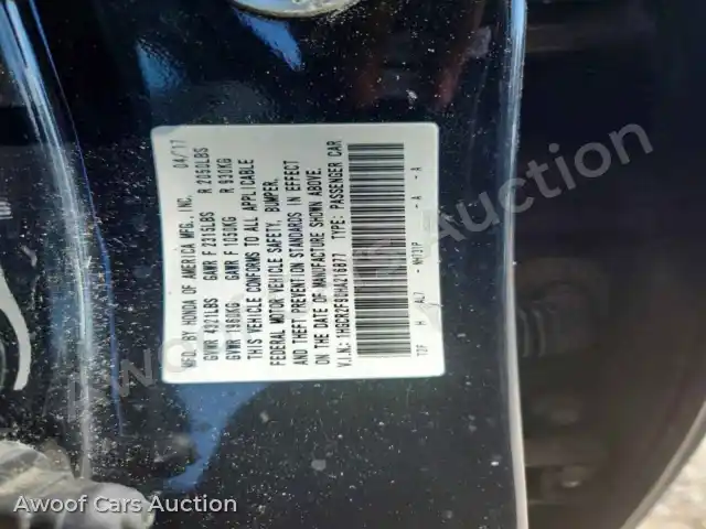 2017 Honda Accord 1HGCR2F90HA216877 — Copart auction photo 12