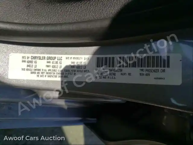2015 Chrysler 200 1C3CCCAB4FN502290 — Copart auction photo 10