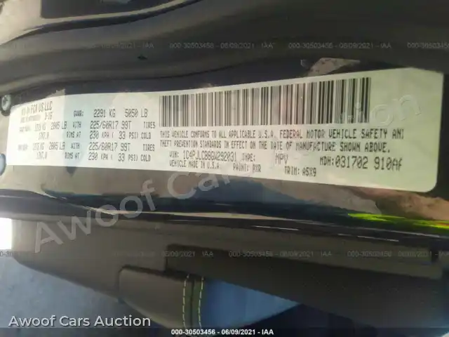 2016 Jeep Cherokee 1C4PJLCB8GW292031 — Iaai auction photo 9