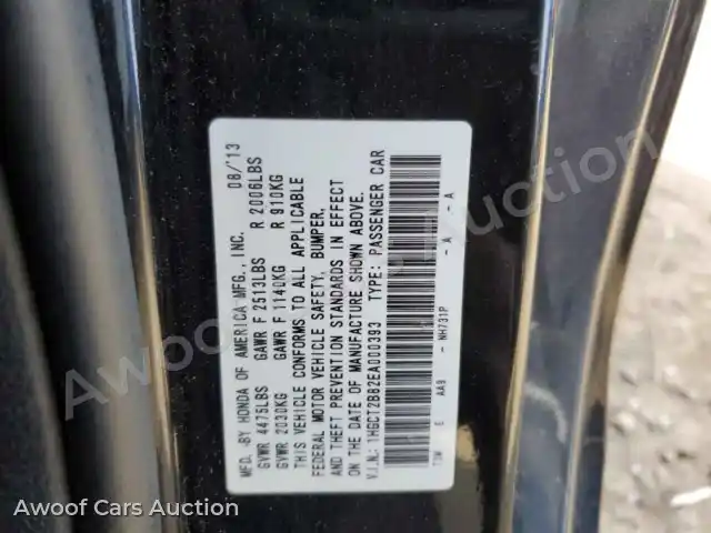2014 Honda Accord 1HGCT2B82EA000393 — Copart auction photo 12