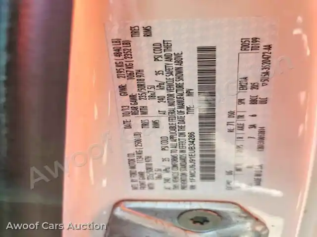 2014 Ford Escape 1FMCU9J91EUB34286 — Copart auction photo 13